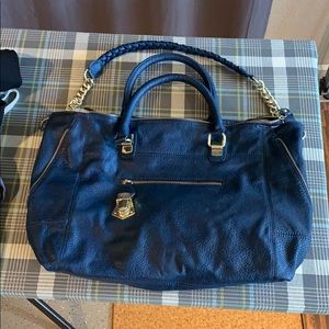 NWOT Navy Faux Leather Steve Madden Boho Purse